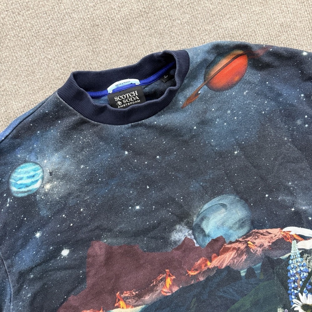 Scotch & Soda Outta Space Life Crewneck Men's Size Small